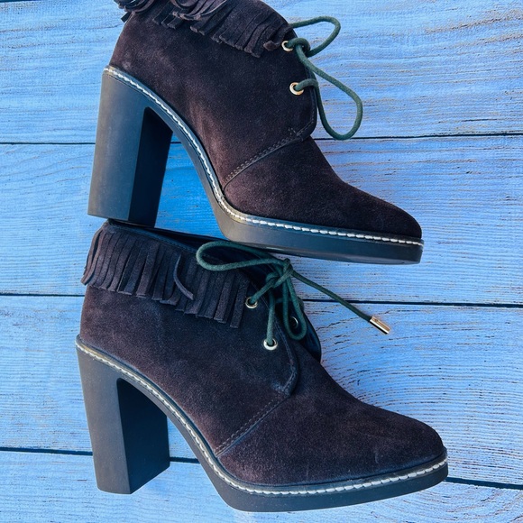 COPY - Tory Burch Hilary Suede Booties - Picture 3 of 12